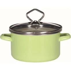 Emaille-Fleischtopf Mit Glasdeckel JUIST, 24 Cm