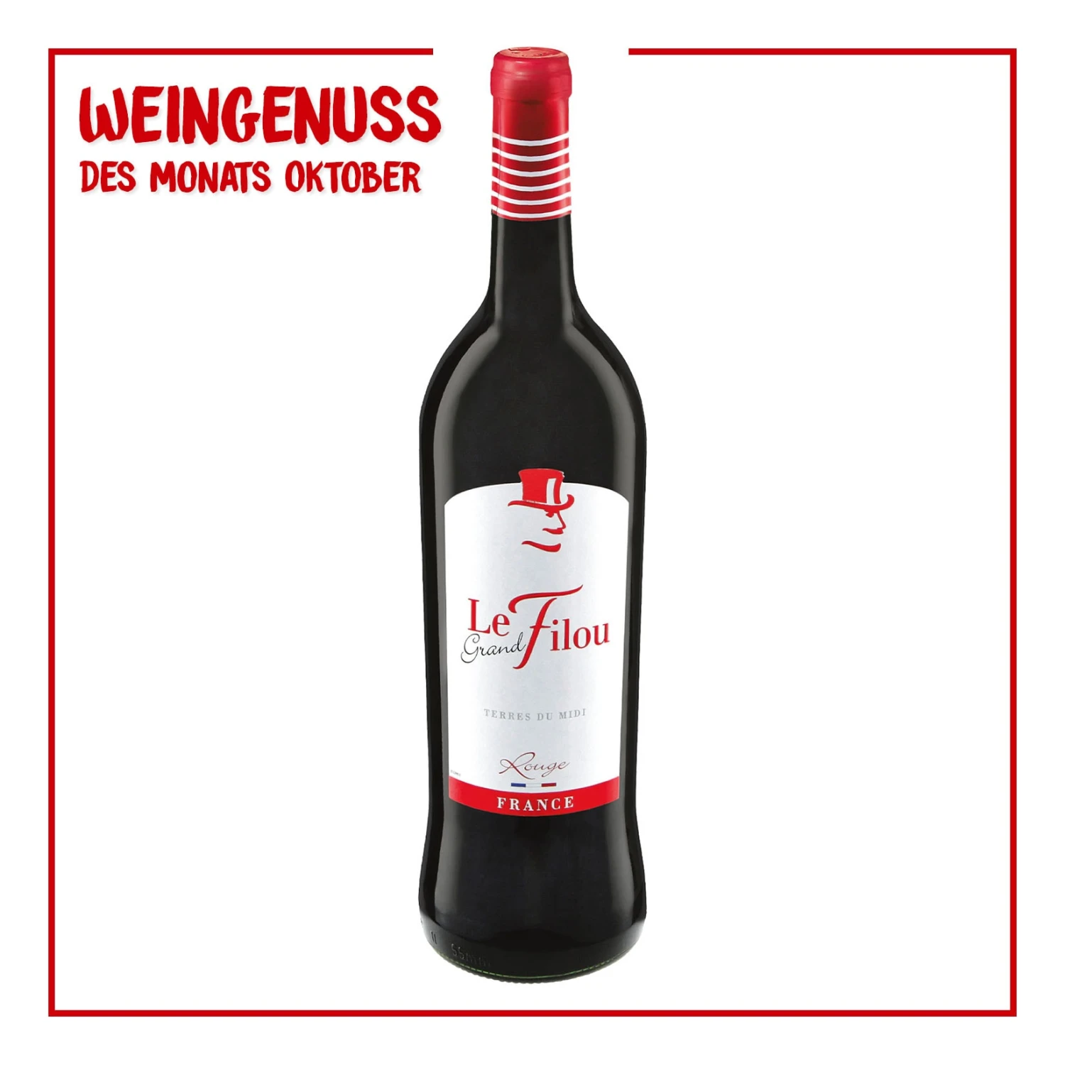 Le Grand Filou Rouge Trocken 13,0 % Vol 1 Liter 1 Le Grand Filou Rouge Trocken 13,0 % Vol 1 Liter