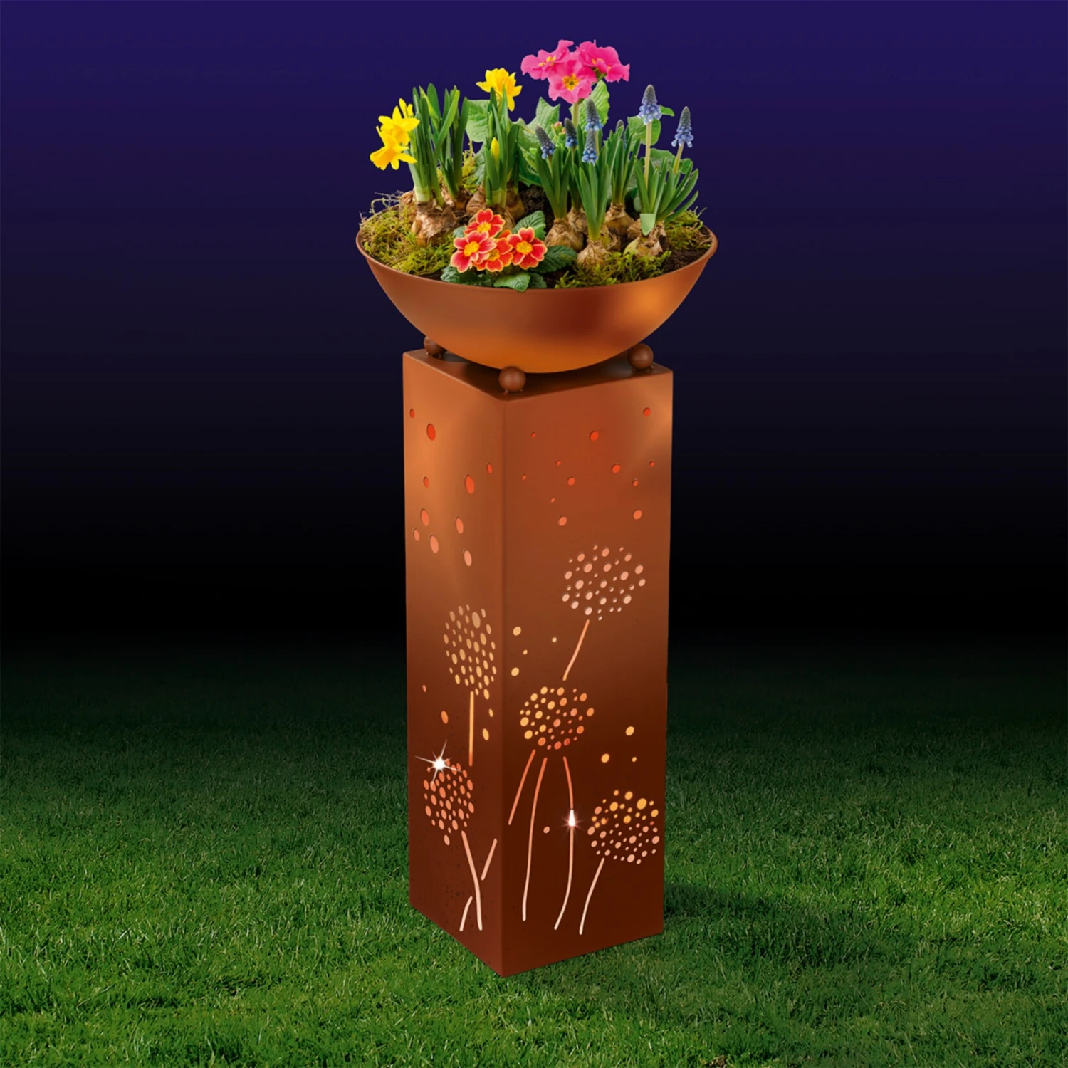 EASYmaxx LED-Dekosäule 72cm 3V Mit Pflanzschale 1 EASYmaxx LED-Dekosäule 72cm 3V Mit Pflanzschale