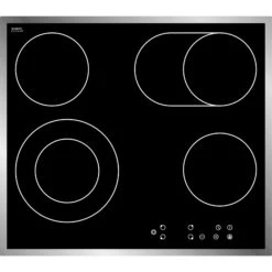 PKM Kochfeld Autark Glasker. EB-C4-2KBTC Touch Control Edelstahlrahmen