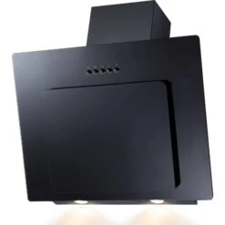 PKM Dunstabzugshaube 9039X, 303m³,LED Kopffreihaube Schwarz 60 Cm