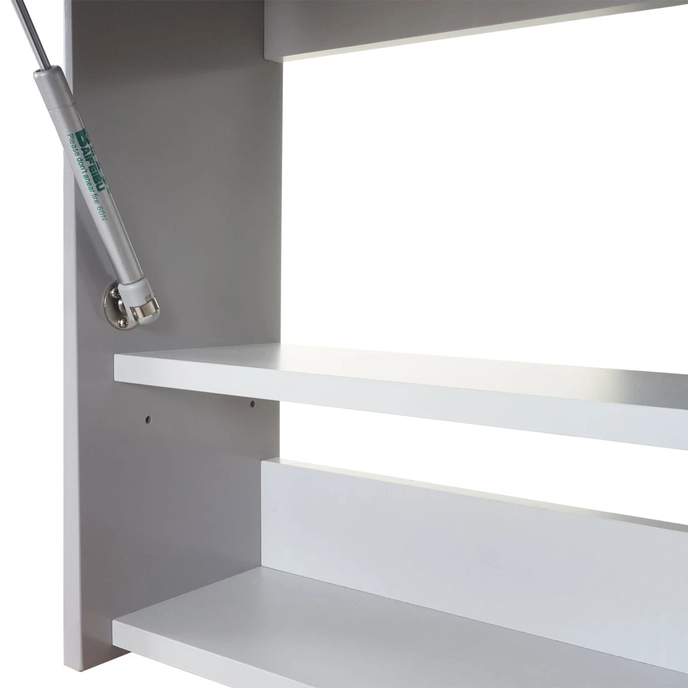 Spiegelschrank MCW-B19, Wandspiegel Badspiegel Badezimmer, Aufklappbar Hochglanz 48x59cm ~ Grau 5 Spiegelschrank MCW-B19, Wandspiegel Badspiegel Badezimmer, Aufklappbar Hochglanz 48x59cm ~ Grau – Bild 5