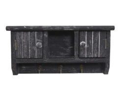 Schlüsselbrett MCW-A48, Schlüsselkasten Schlüsselboard Mit Türen, Massiv-Holz FSC-zertifiziert ~ Shabby Grau -OUTSUNNY Verkäufe 1975351008 prod 003