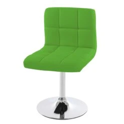2er-Set Esszimmerstuhl Drehstuhl Stuhl Cadiz Kunstleder Chrom ~ Grün -OUTSUNNY Verkäufe 1976028005 prod 003