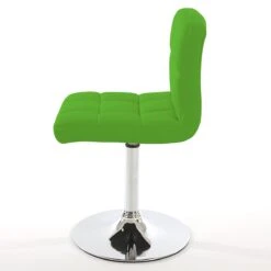 2er-Set Esszimmerstuhl Drehstuhl Stuhl Cadiz Kunstleder Chrom ~ Grün -OUTSUNNY Verkäufe 1976028005 prod 004