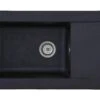Respekta Mineralite Einbauspüle Denver 86x50 Cm - Schwarz