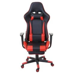 Relax-Bürostuhl MCW-D25 XXL, Schreibtischstuhl Gamingstuhl, 150kg Belastbar Fußstütze ~ Schwarz/rot -OUTSUNNY Verkäufe 1999925004 prod 003