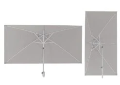 Sonnenschirm Castellammare, Gartenschirm, 2x3m Rechteckig Neigbar, Polyester/Alu 4,5kg ~ Flieder -OUTSUNNY Verkäufe 2016775005 prod 003