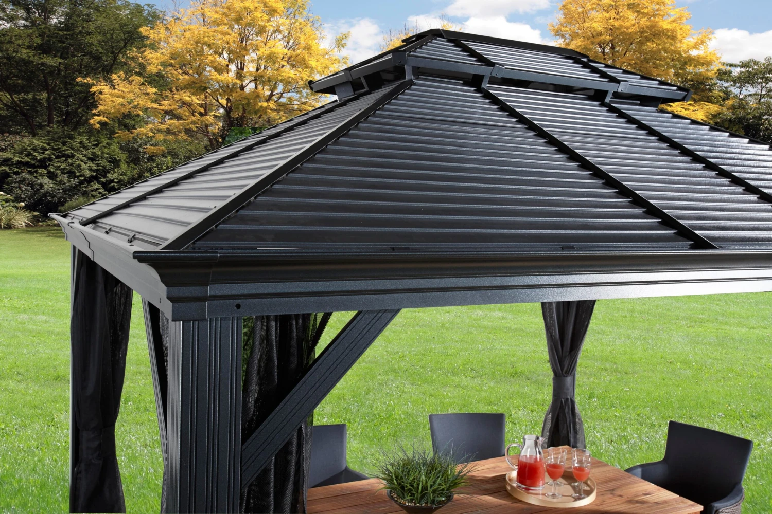 Sojag Pavillon Mykonos 10x14 Doppeldach, Versch. Ausführungen 4 Sojag Pavillon Mykonos 10x14 Doppeldach, Versch. Ausführungen – Bild 4