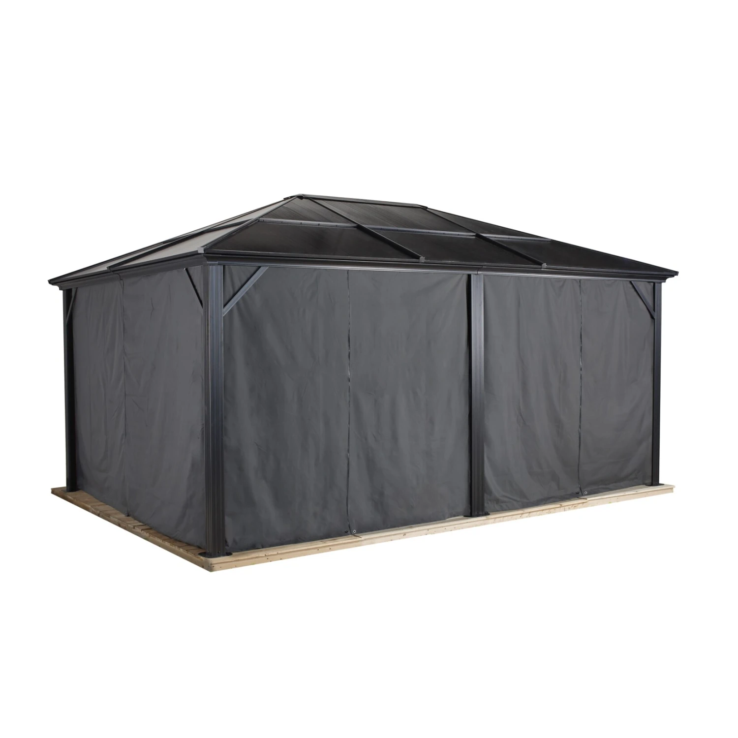 Sojag Pavillon Meridien 12x16 Vorhänge 1 Sojag Pavillon Meridien 12x16 Vorhänge