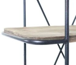 Rollregal MCW-D97, Regal Rollwagen Bücherregal Metallregal Mit Rollen, 4 Ebenen Tanne Holz 116x637x34cm -OUTSUNNY Verkäufe 2031190000 prod 004