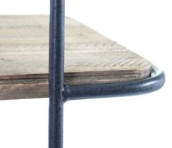 Rollregal MCW-D97, Regal Rollwagen Bücherregal Metallregal Mit Rollen, 4 Ebenen Tanne Holz 116x637x34cm -OUTSUNNY Verkäufe 2031190000 prod 005