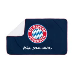 FCB Sporthandtuch Deluxe 80x130cm Marine Inkl. Mesh-Bag