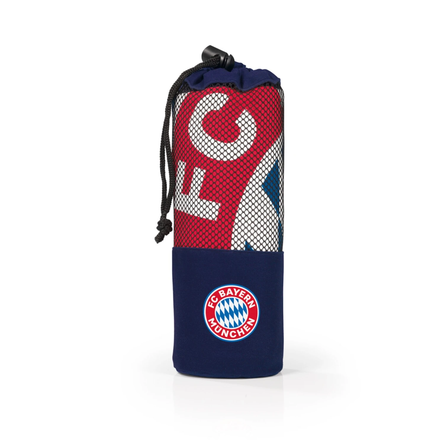 FCB Sporthandtuch Deluxe 80x130cm Marine Inkl. Mesh-Bag 2 FCB Sporthandtuch Deluxe 80x130cm Marine Inkl. Mesh-Bag – Bild 2