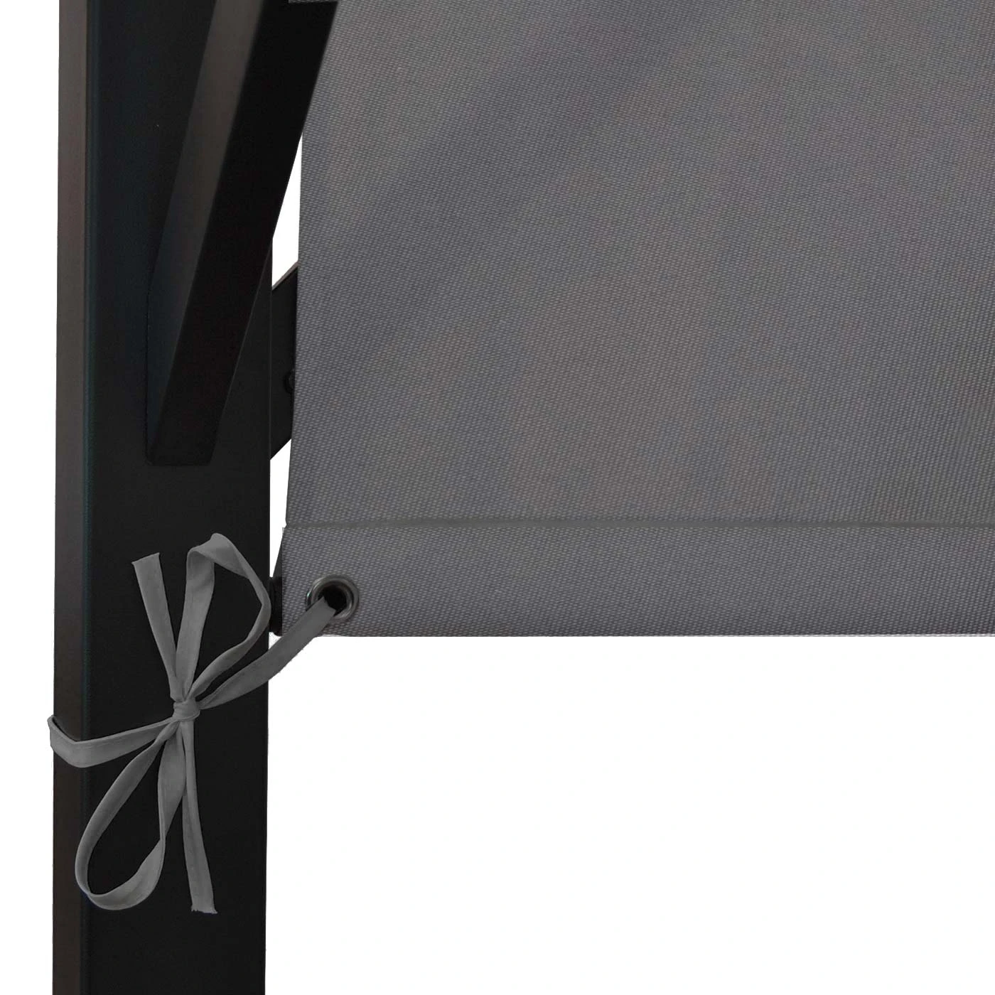 Pergola Beja, Garten Pavillon Terrassenüberdachung, Stabiles 6cm-Stahl-Gestell + Schiebedach Grau ~ 3x3m 5 Pergola Beja, Garten Pavillon Terrassenüberdachung, Stabiles 6cm-Stahl-Gestell + Schiebedach Grau ~ 3x3m – Bild 5