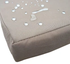 Poly-Rattan Sitzbank Mit Tisch MCW-E24, Gartenbank Sitzgruppe Gartensofa, 132cm ~ Grau, Kissen Creme -OUTSUNNY Verkäufe 2103705004 prod 003