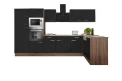 Respekta Küchenprogramm Eiche York Winkelküche 340 Cm Inkl. E-Geräte & Mineralite Einbauspüle, Schwarz -OUTSUNNY Verkäufe 2111288003 prod 006