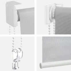 Rollo MCW-D52, Fensterrollo Seitenzugrollo Jalousie, Sonnenschutz Verdunkelung Blickdicht 120x160cm ~ Beige -OUTSUNNY Verkäufe 2123029011 prod 005