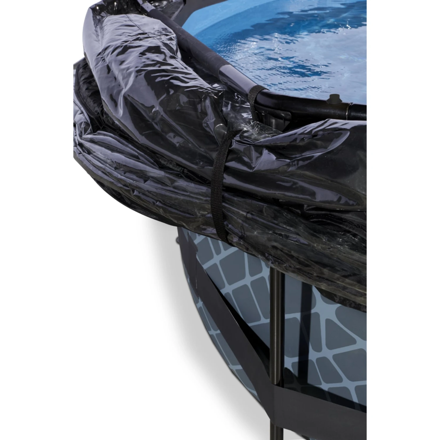 EXIT Aufstellbecken Ø 300 X 76 Cm Inkl. Sonnendach, Grau 5 EXIT Aufstellbecken Ø 300 X 76 Cm Inkl. Sonnendach, Grau – Bild 5