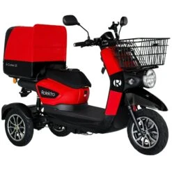 Rolektro E-Carrier 25, Rot Mit XXL Koffer