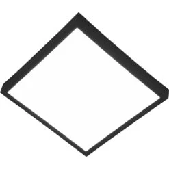 Nino Leuchten LED Deckenleuchte PUCCY, Schwarz, Viereckig, 17x17 Cm