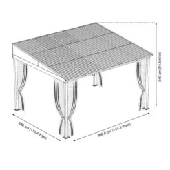 Sojag Terrassenüberdachung Portland 10x12 -OUTSUNNY Verkäufe 2151722000 prod 004