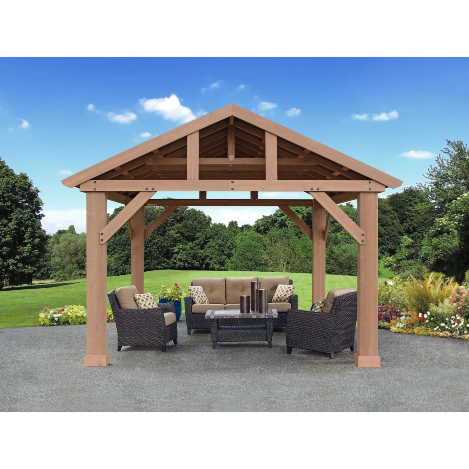 Westmann Holz Pavillon Yukon 14x12 1 Westmann Holz Pavillon Yukon 14x12