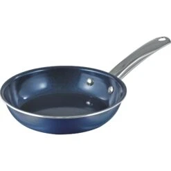 Bratoni Aluminiumpfanne BLUE DIAMOND Blau Mit Edelstahl-Griff