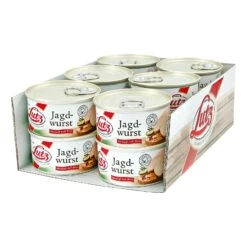 Lutz Jagdwurst 125 G, 12er Pack