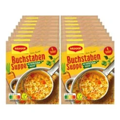 Maggi Guten Appetit Buchstabensuppe Ergibt 1 Liter, 16er Pack