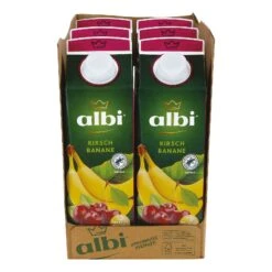 Albi Kirsch-Bananen-Nektar 1 Liter, 6er Pack