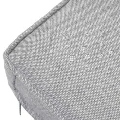 Gartengarnitur MCW-G28, Sitzgruppe Lounge-Set, Akazie Holz Halbrundes Rattan Verstellbar FSC ~ Grau, Kissen Hellgrau -OUTSUNNY Verkäufe 2165591000 prod 004