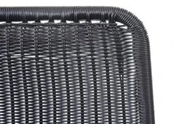 2er-Set Poly-Rattan Stuhl MCW-F90, Rattanstuhl Gartenstuhl, Metallgestell ~ Schwarz -OUTSUNNY Verkäufe 2165627001 prod 006