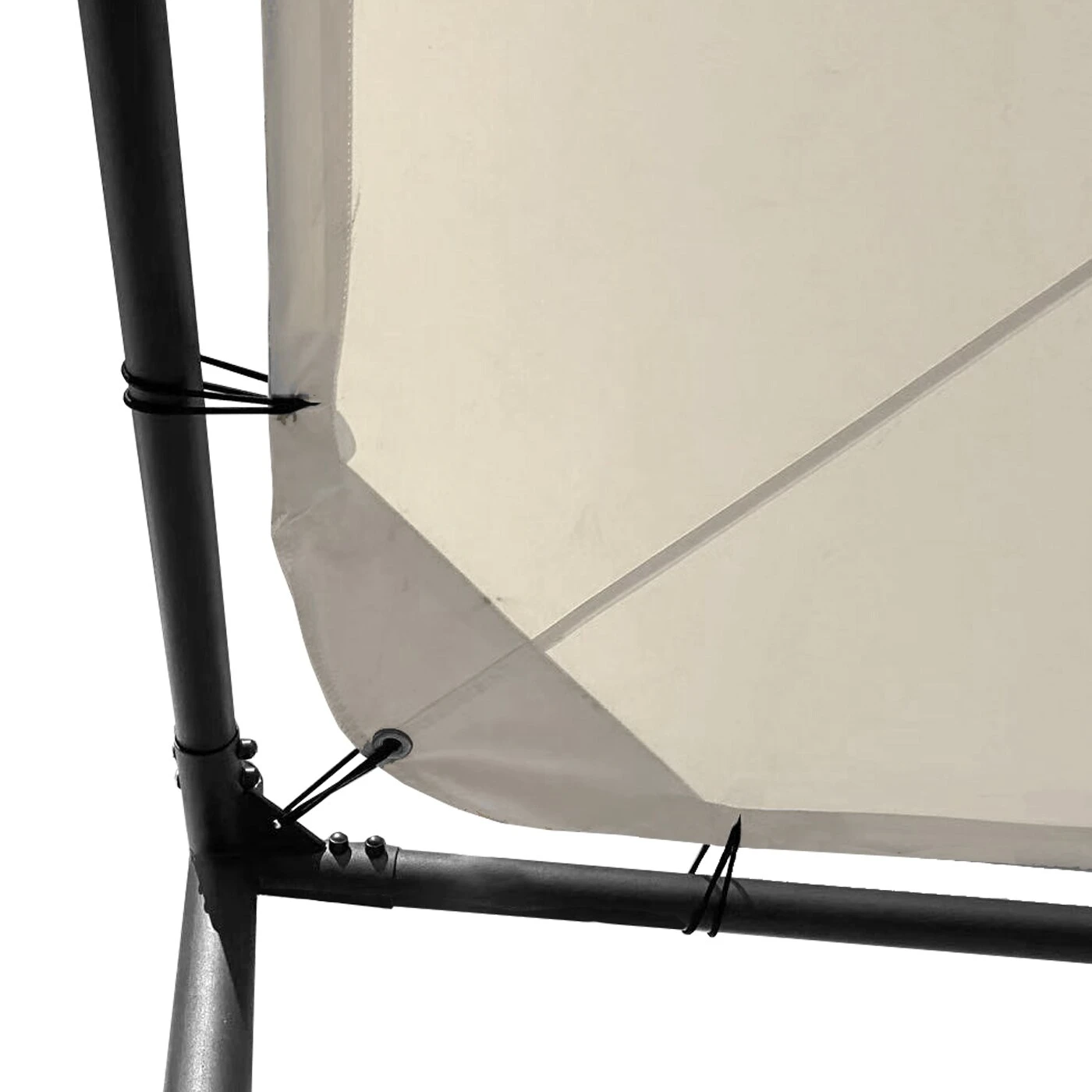 Pergola MCW-F85, Garten Pavillon Sonnensegel, Stabiles Stahl-Gestell ~ 3x3m Creme 5 Pergola MCW-F85, Garten Pavillon Sonnensegel, Stabiles Stahl-Gestell ~ 3x3m Creme – Bild 5