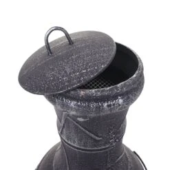 Terrassenofen MCW-F71, Feuerstelle Terrassenkamin Gartenkamin Gartenofen, Gusseisen 11,7kg 91x42x42cm -OUTSUNNY Verkäufe 2165634000 prod 003