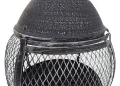 Terrassenofen MCW-F71, Feuerstelle Terrassenkamin Gartenkamin Gartenofen, Gusseisen 11,7kg 91x42x42cm -OUTSUNNY Verkäufe 2165634000 prod 005