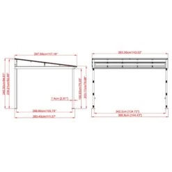 Sojag Terrassenüberdachung St. Barthelemy 10x12 -OUTSUNNY Verkäufe 2166138000 prod 004