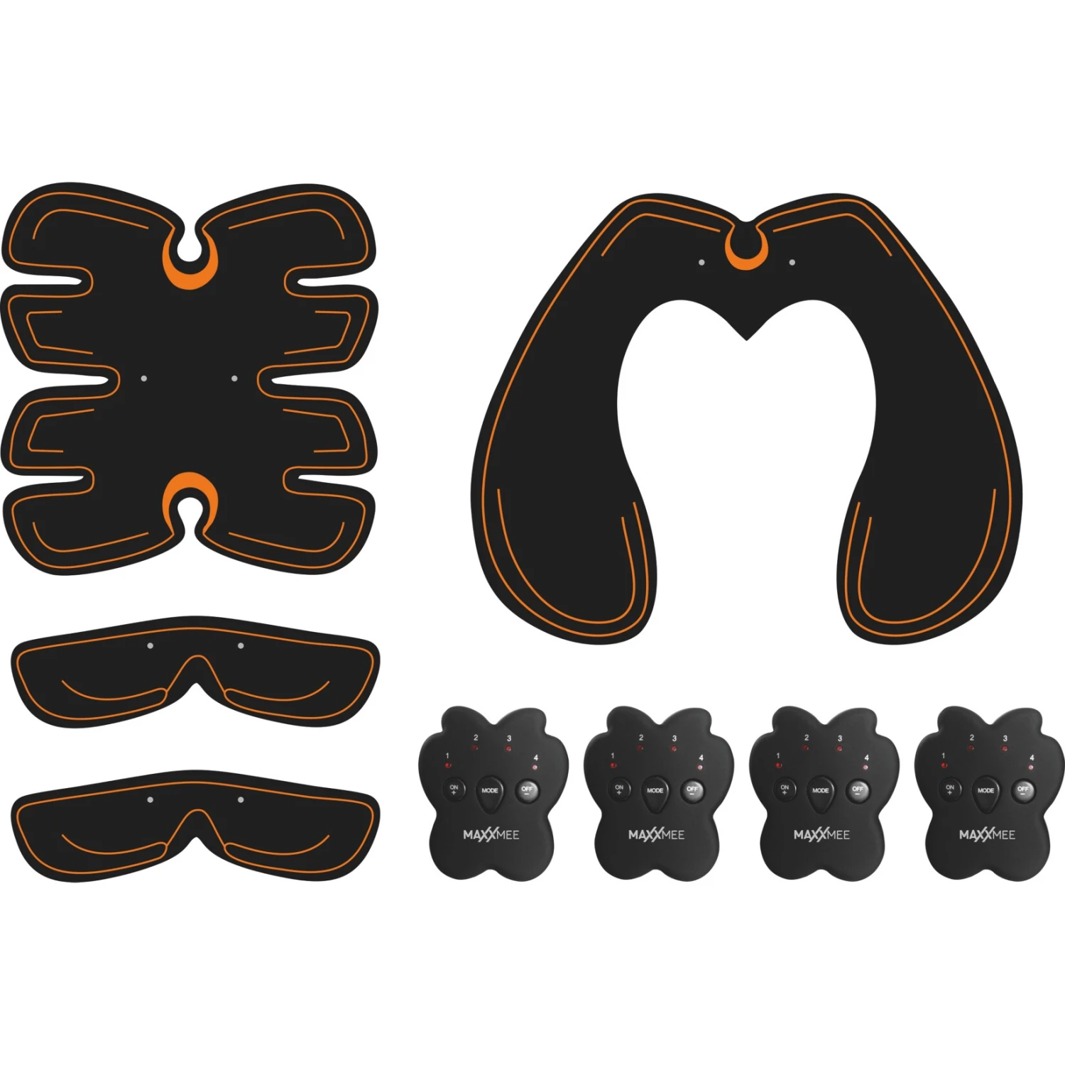 MAXXMEE Muskelstimulations-Set 4-tlg. 6V Schwarz/orange 5 MAXXMEE Muskelstimulations-Set 4-tlg. 6V Schwarz/orange – Bild 5