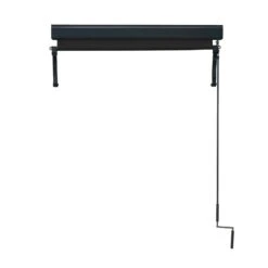 Vertikalmarkise MCW-F42, Senkrechtmarkise Sichtschutz Außenrollo Rollo ,UV-Schutz 50 Stoff ~ 250x100cm, Schwarz -OUTSUNNY Verkäufe 2172040001 prod 005