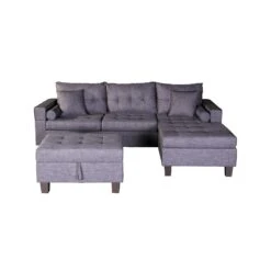 Home Deluxe Polsterecke Rom Sofa Links, Mit Hocker -OUTSUNNY Verkäufe 2173440000 prod 003