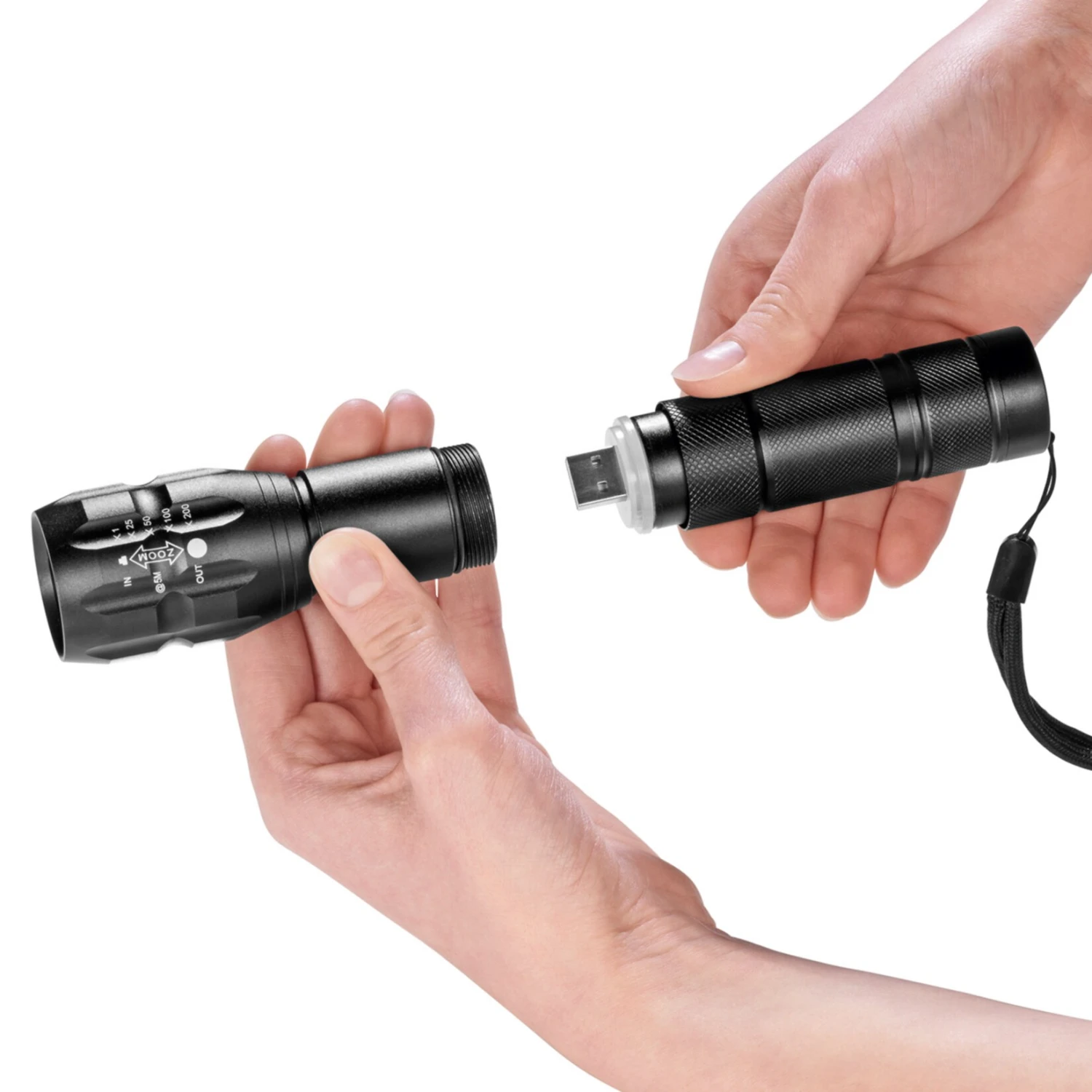 MAXXMEE Power-Taschenlampe 3,7V Schwarz 1800mAh 3 MAXXMEE Power-Taschenlampe 3,7V Schwarz 1800mAh – Bild 3