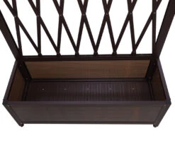 Rankgitter MCW-G21, Scherengitter Rankhilfe Blumenkasten Pflanzkübel, Alu+Stahl 152x90x35cm Braun -OUTSUNNY Verkäufe 2181717000 prod 005