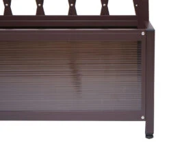 Rankgitter MCW-G21, Scherengitter Rankhilfe Blumenkasten Pflanzkübel, Alu+Stahl 152x90x35cm Braun -OUTSUNNY Verkäufe 2181717000 prod 006