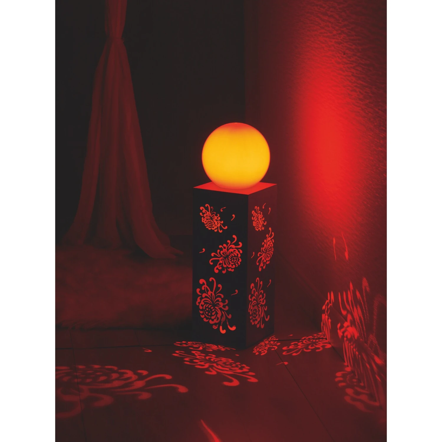 MAXXMEE LED-Dekosäule Bauernrose/Leuchtkugel 65cm 3,7V Braun Rost-Optik 4 MAXXMEE LED-Dekosäule Bauernrose/Leuchtkugel 65cm 3,7V Braun Rost-Optik – Bild 4