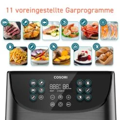 Cosori Premium 5,5-Liter Heißluftfritteuse CP158-AF-RXB Mit 5x Spießen Und Spießablage Schwarz 10 Cosori Premium 5,5-Liter Heißluftfritteuse CP158-AF-RXB Mit 5x Spießen Und Spießablage Schwarz -OUTSUNNY Verkäufe 2190844000 prod 005
