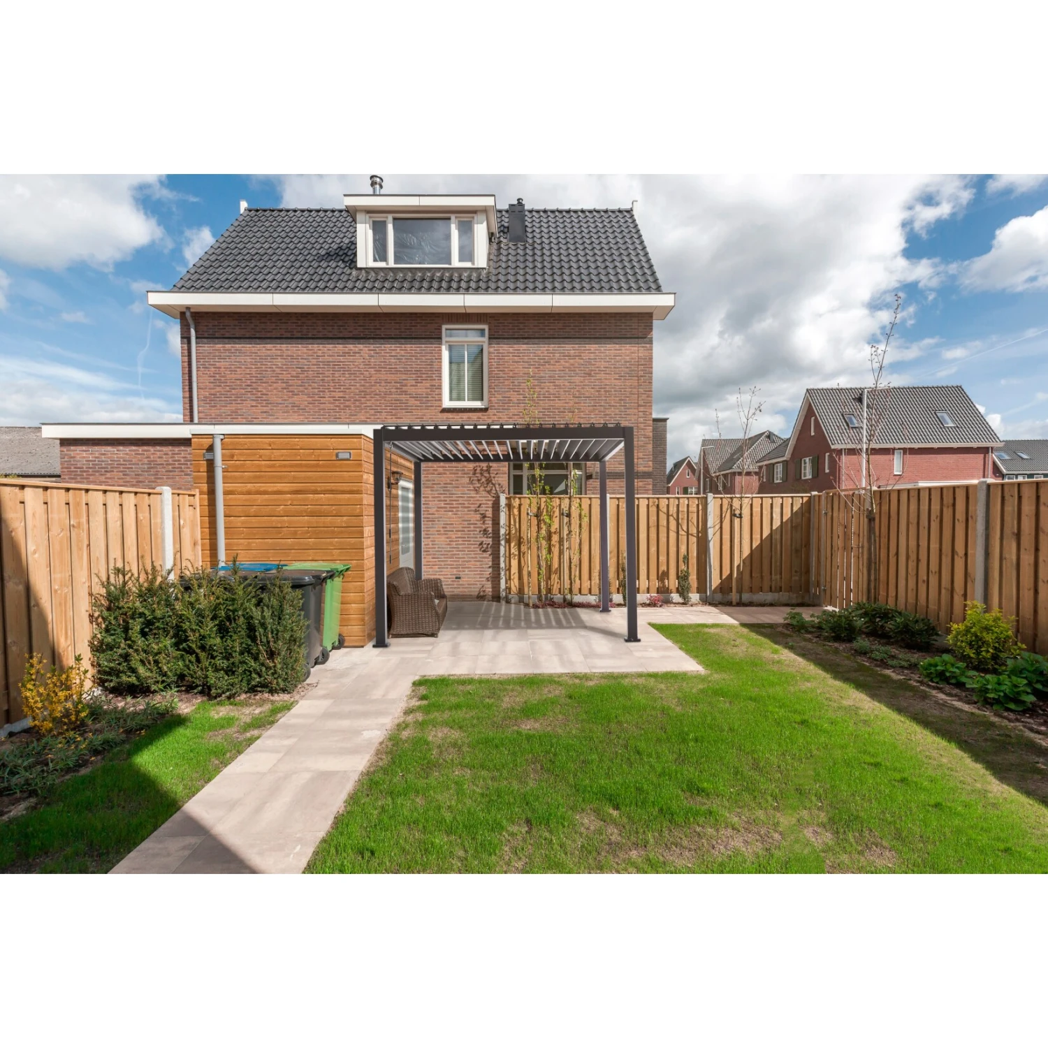 Mirador Pavillon Mit Verstellbaren Lamellen Schwarz 3,00 X 3,00 X 2,40 M 3 Mirador Pavillon Mit Verstellbaren Lamellen Schwarz 3,00 X 3,00 X 2,40 M – Bild 3