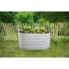 Westmann Metall Hochbeet Gartenbeet Grow Faster Silber 160x80x82 Cm