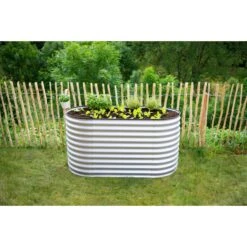 Westmann Metall Hochbeet Gartenbeet Grow Faster Silber 160x80x82 Cm