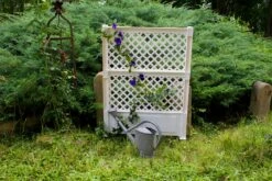 Spalier 100 Cm Mit Erdspieß, Weiß