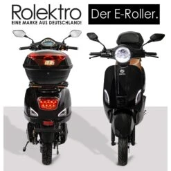 Rolektro, Retro 45 E-Roller, Lithium, V.2021, Schwarz, 60V-27,5Ah Akku, 2000 Watt -OUTSUNNY Verkäufe 2199929000 prod 004